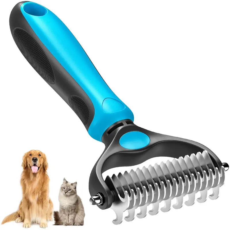 Double-Sided Deshedding Pet Brush