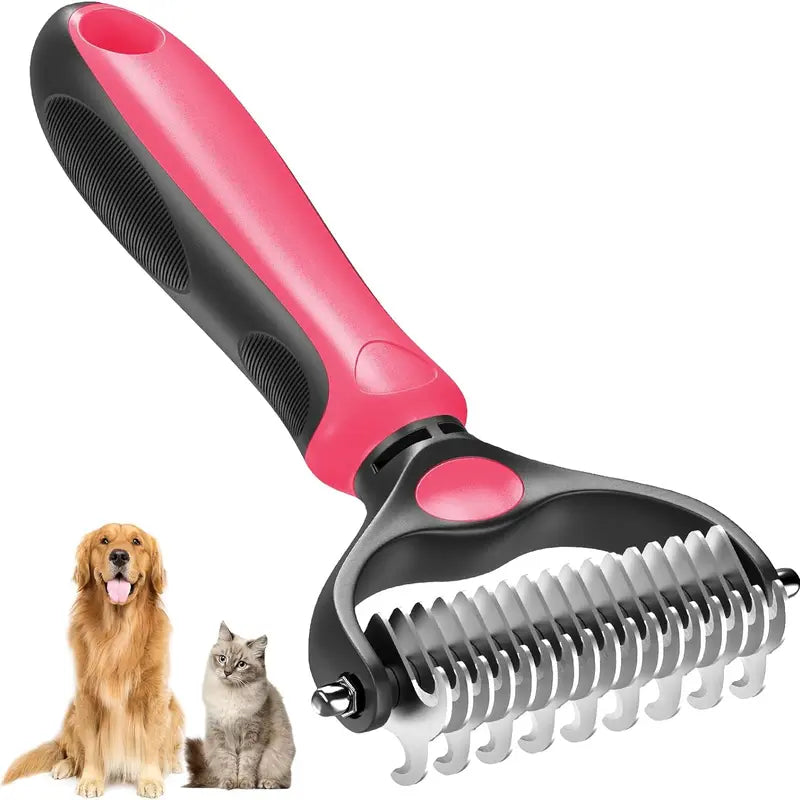 Double-Sided Deshedding Pet Brush