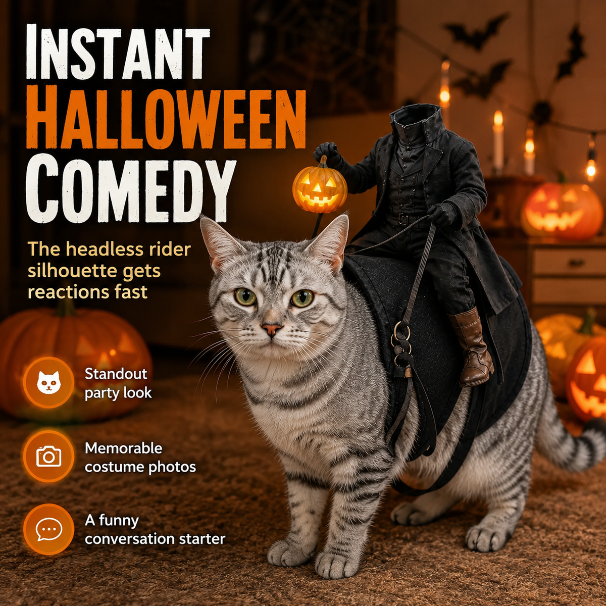 Headless Horseman Pet Halloween Costume